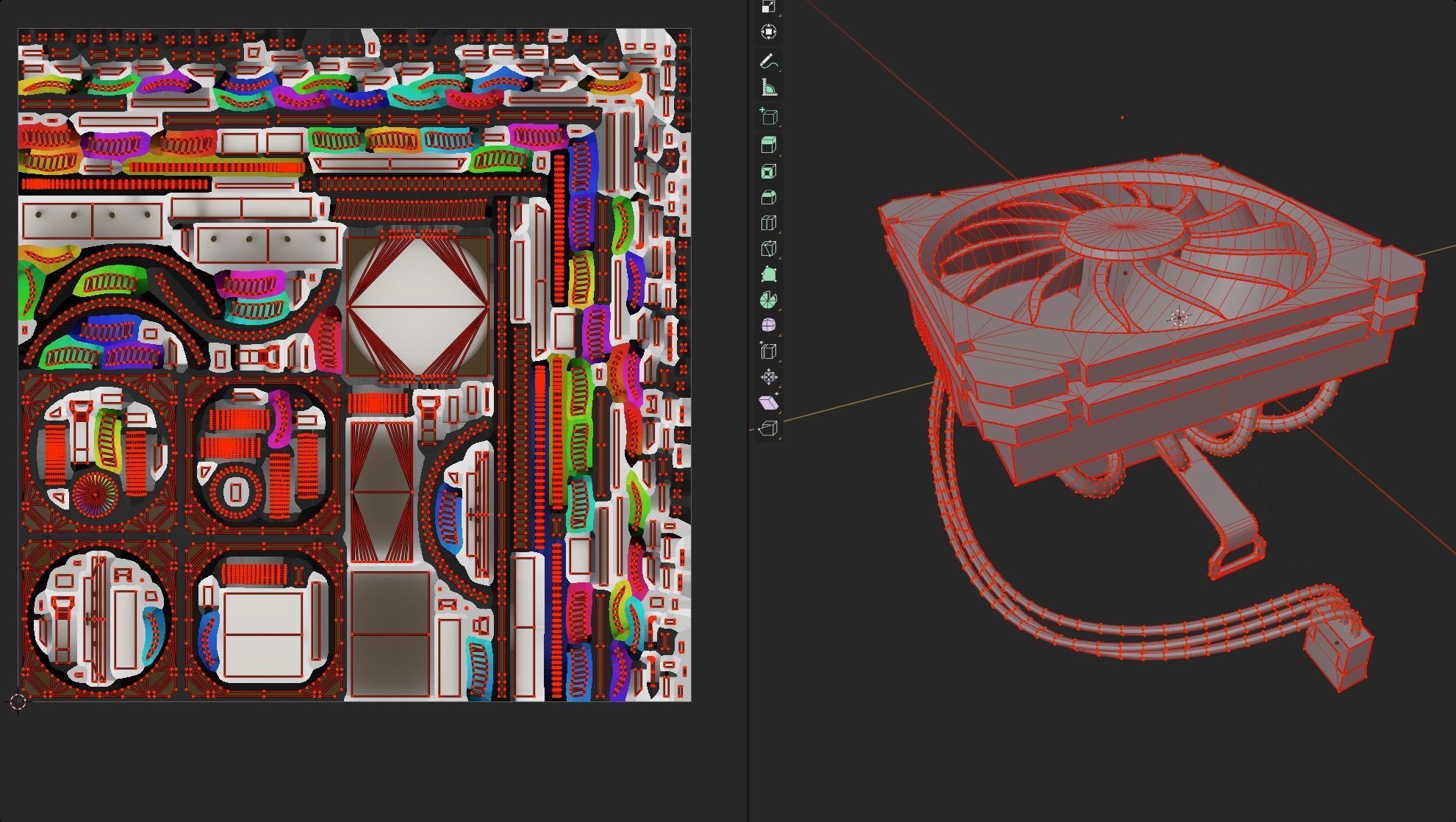 rgb cpu cooler fan gaming alu lowpoly computer pc fan pbr Low-poly 3D model_10