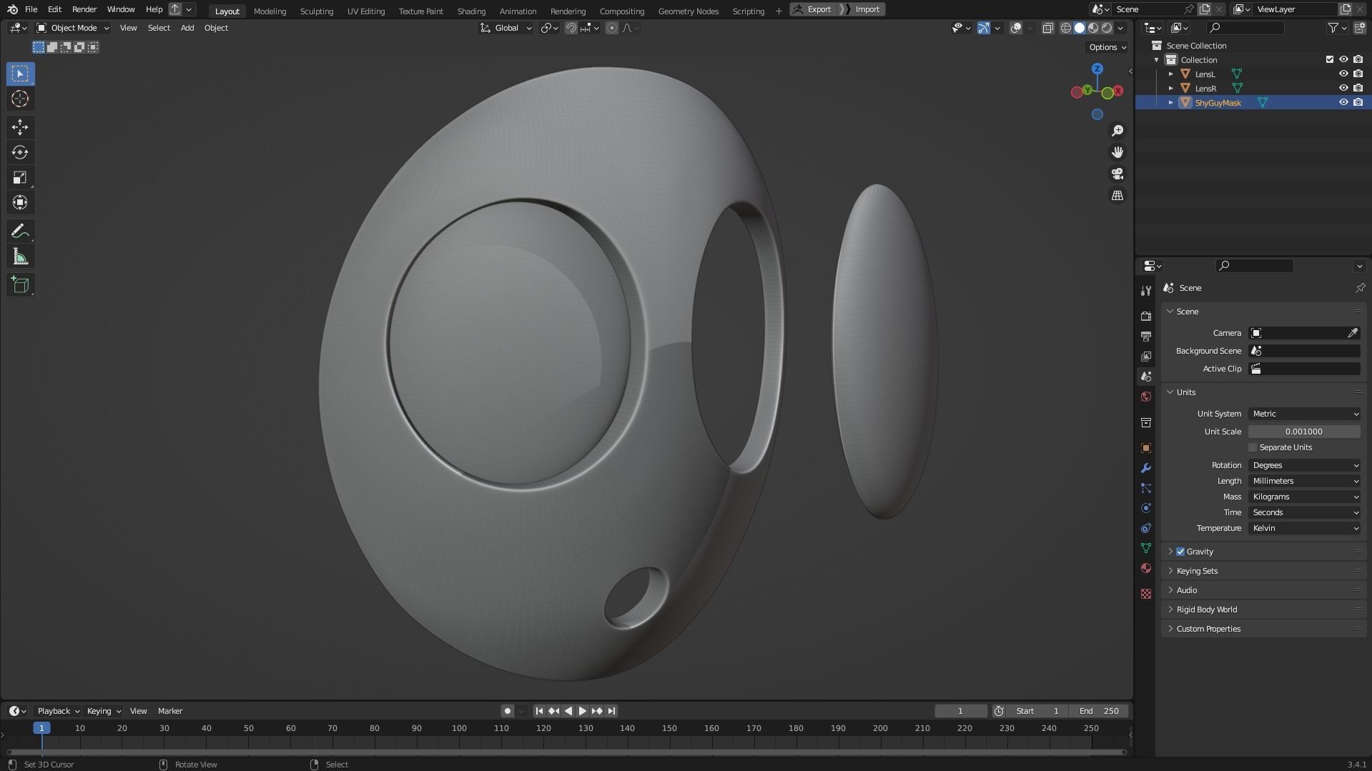 Shy Guys Mask for Cosplay 3D print model_9