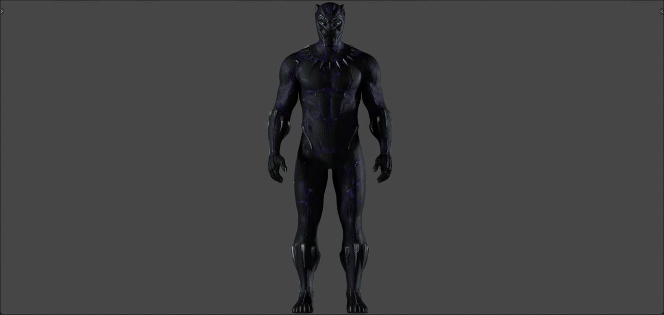 Black Panther - T challa - from Avengers Infinity War 3D Model 3D model_17