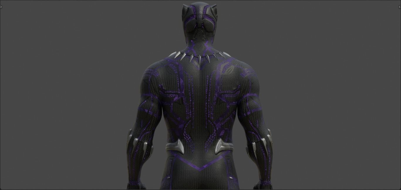 Black Panther - T challa - from Avengers Infinity War 3D Model 3D model_10
