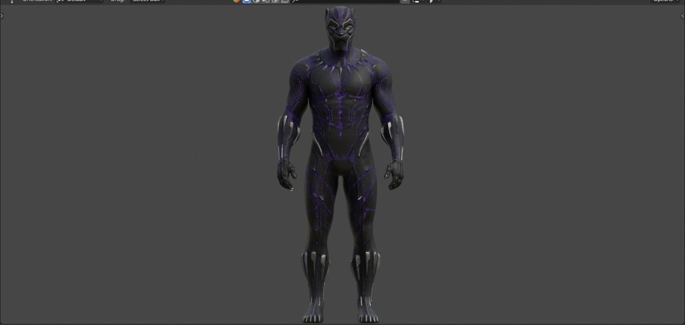Black Panther - T challa - from Avengers Infinity War 3D Model 3D model_16