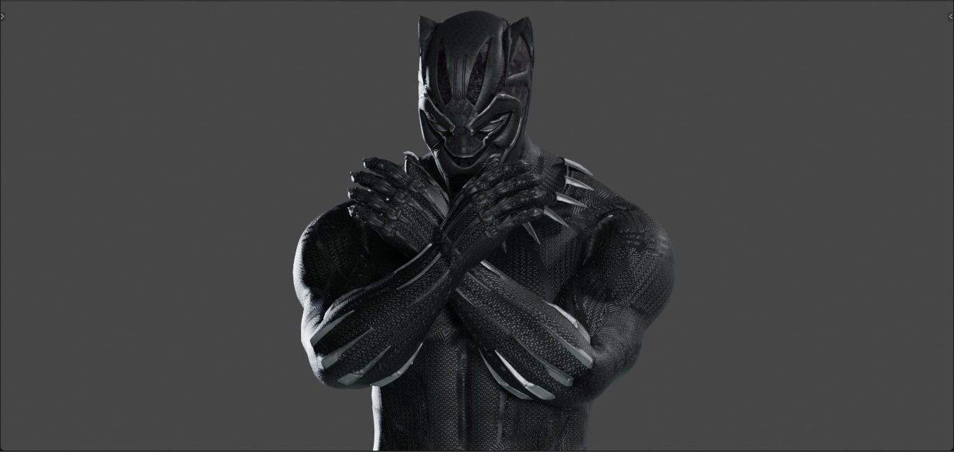 Black Panther - T challa - from Avengers Infinity War 3D Model 3D model_23