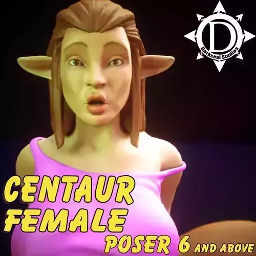 Female Centuar  Rigged figure for Poser and Daz3d 3D model