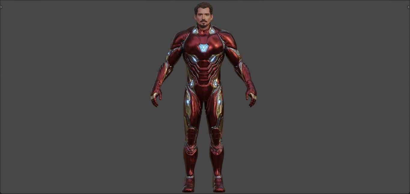 Iron Man -Tony Stark- Mark 50 from Avengers Infinity War  3D model_16