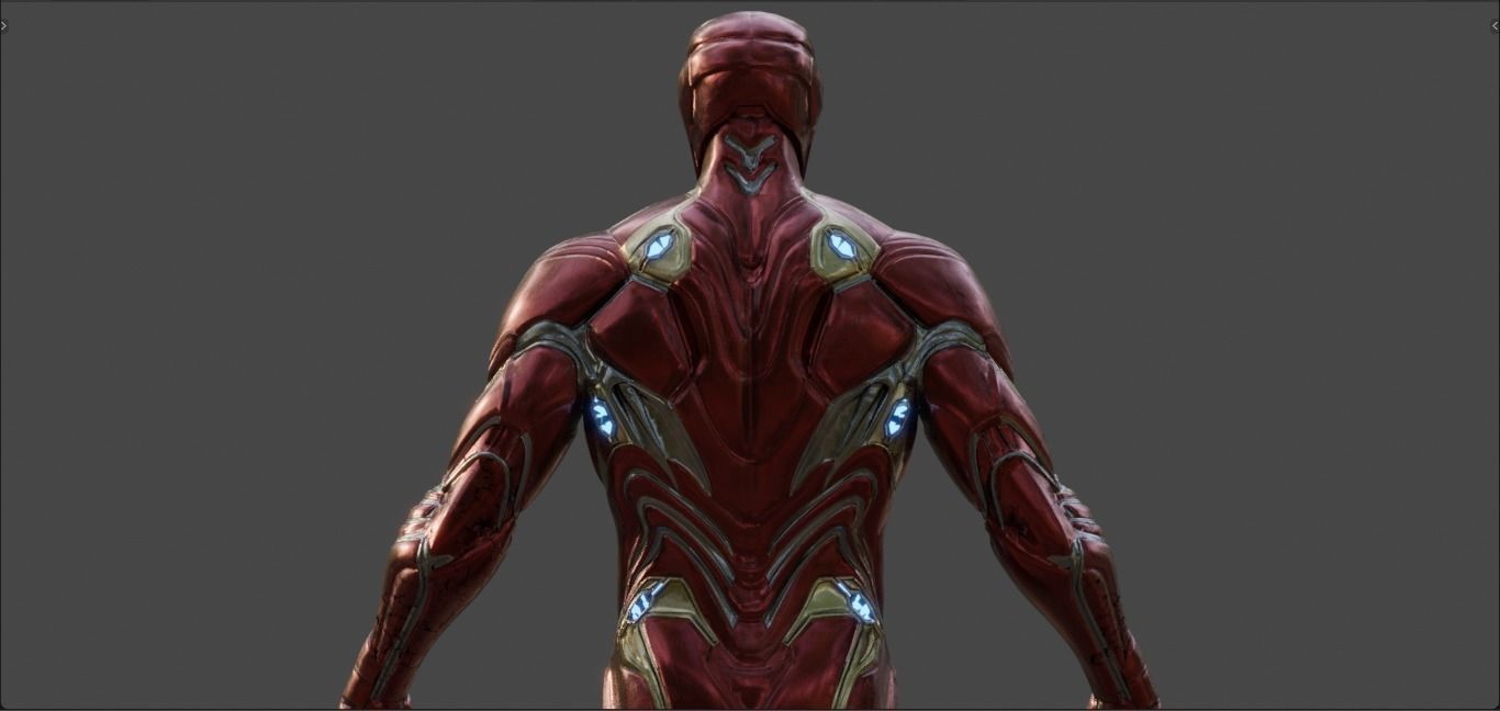 Iron Man -Tony Stark- Mark 50 from Avengers Infinity War  3D model_7