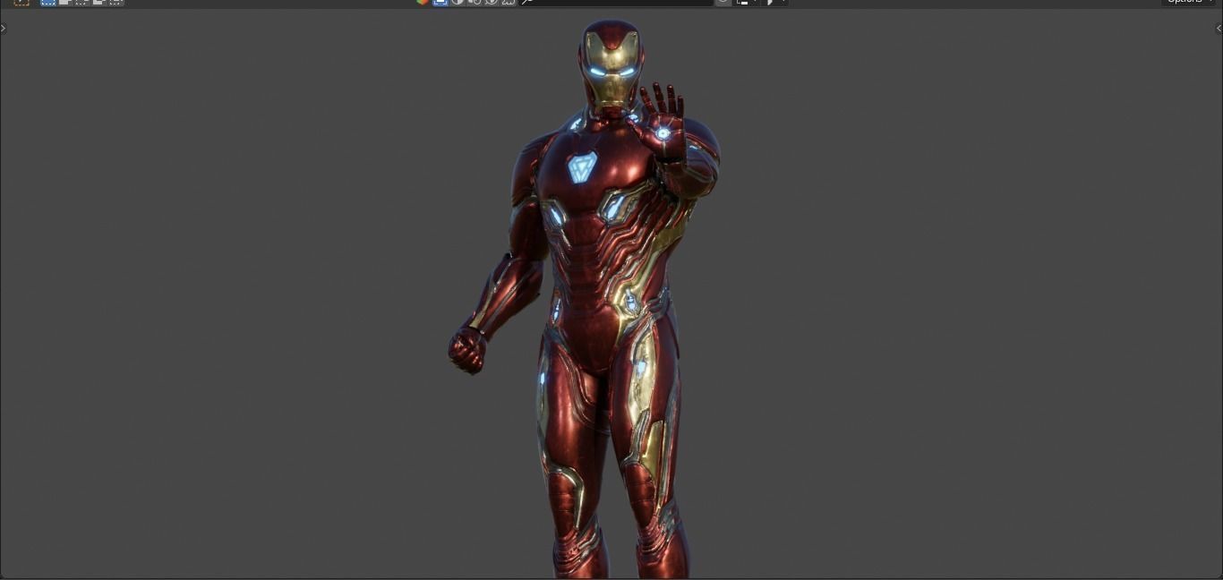 Iron Man -Tony Stark- Mark 50 from Avengers Infinity War  3D model_20
