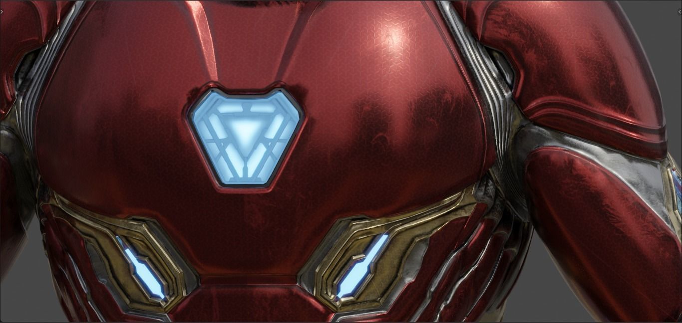 Iron Man -Tony Stark- Mark 50 from Avengers Infinity War  3D model_25