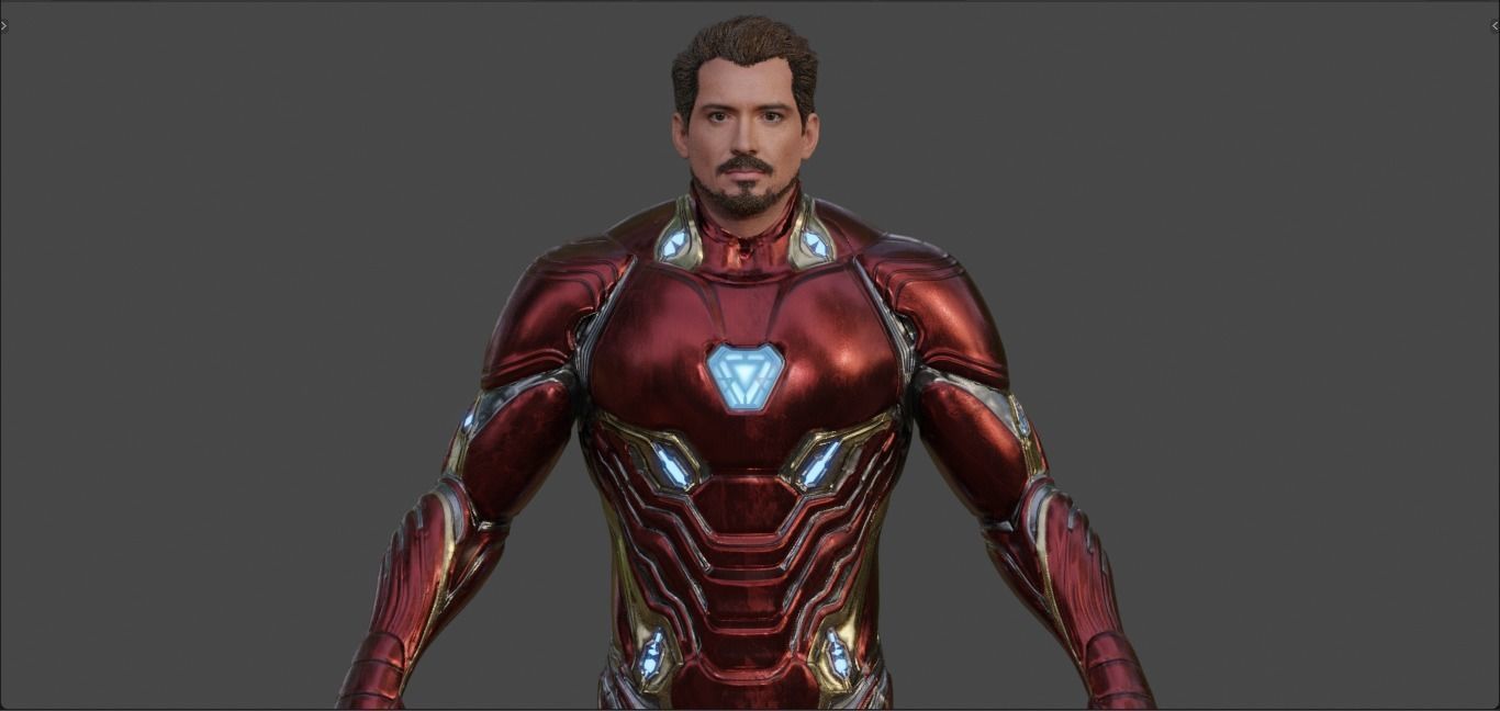 Iron Man -Tony Stark- Mark 50 from Avengers Infinity War  3D model_9