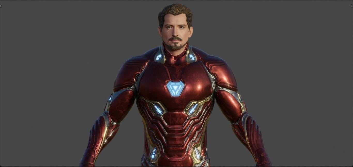 Iron Man -Tony Stark- Mark 50 from Avengers Infinity War  3D model_8