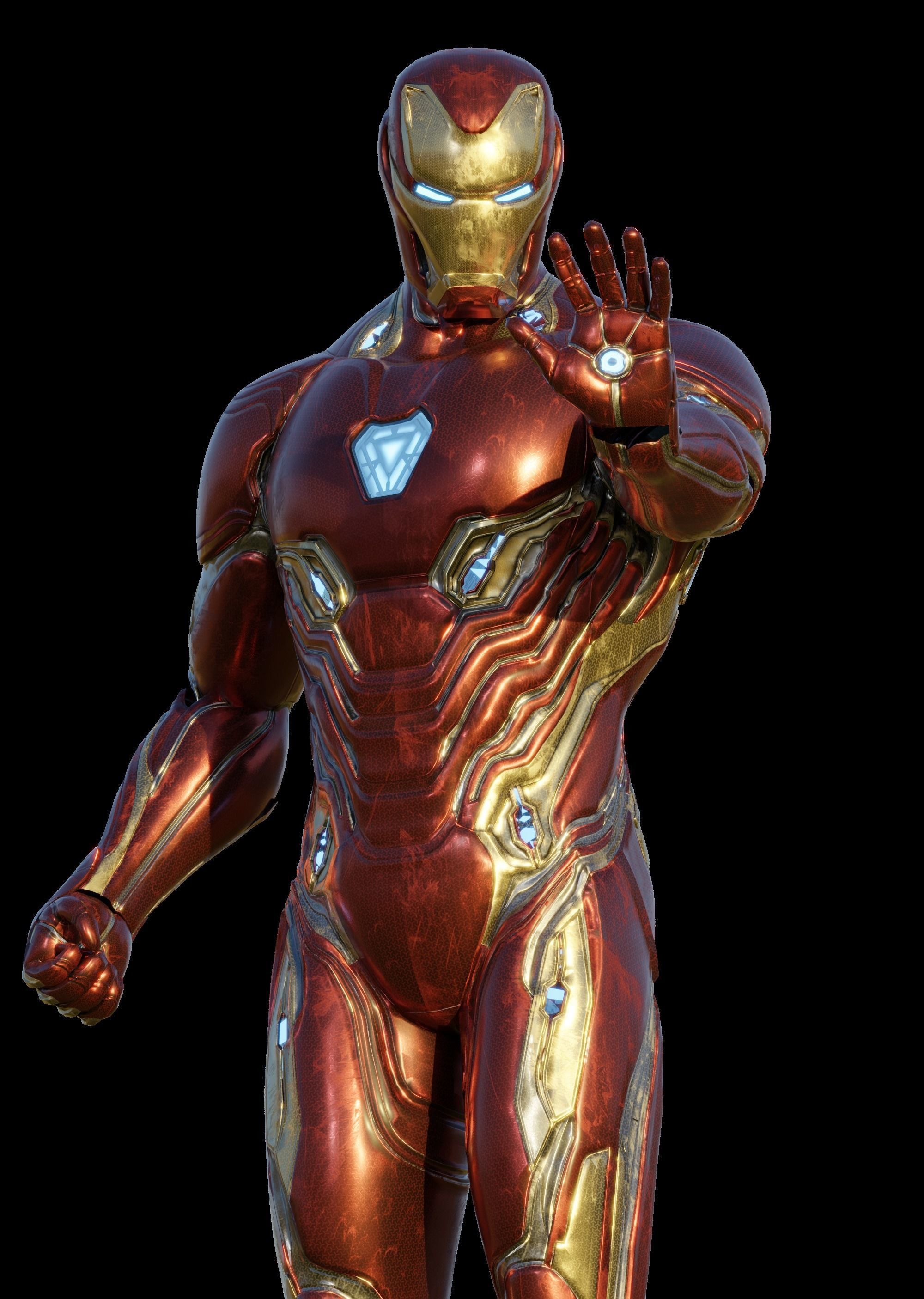 Iron Man -Tony Stark- Mark 50 from Avengers Infinity War  3D model_2