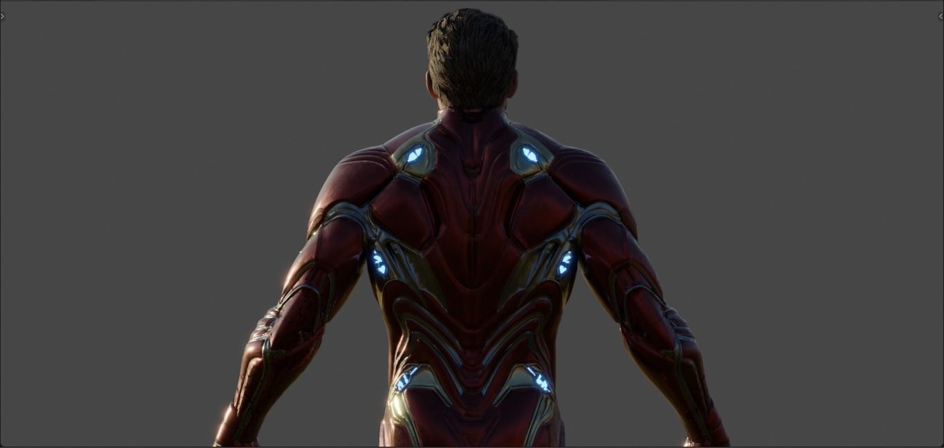 Iron Man -Tony Stark- Mark 50 from Avengers Infinity War  3D model_11