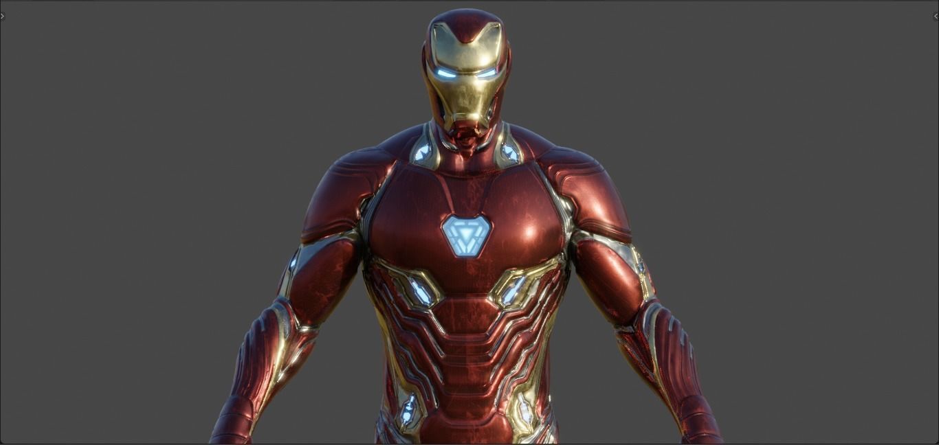 Iron Man -Tony Stark- Mark 50 from Avengers Infinity War  3D model_1