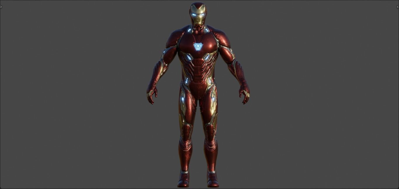 Iron Man -Tony Stark- Mark 50 from Avengers Infinity War  3D model_13