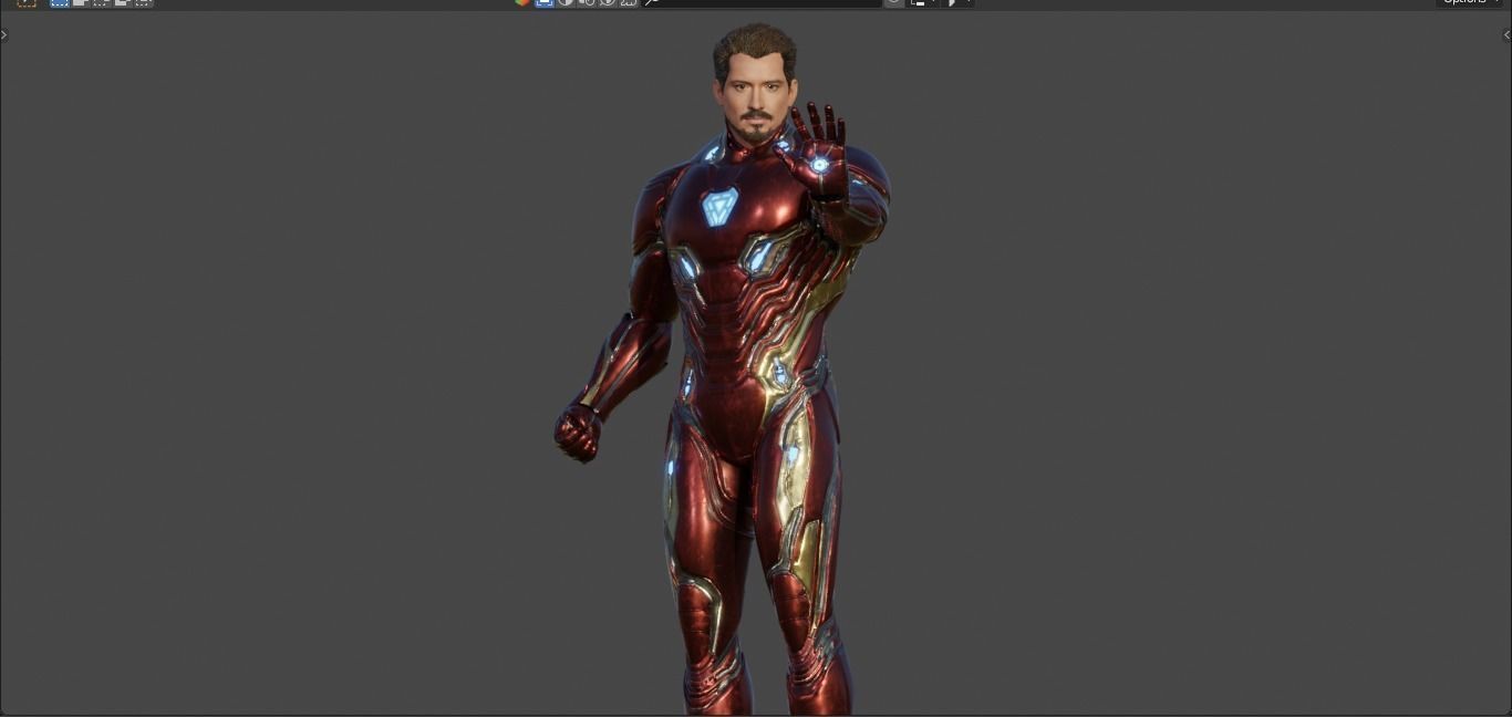Iron Man -Tony Stark- Mark 50 from Avengers Infinity War  3D model_21