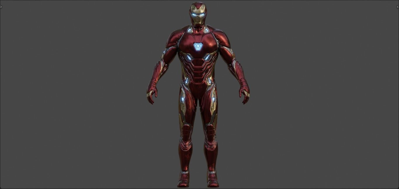 Iron Man -Tony Stark- Mark 50 from Avengers Infinity War  3D model_12