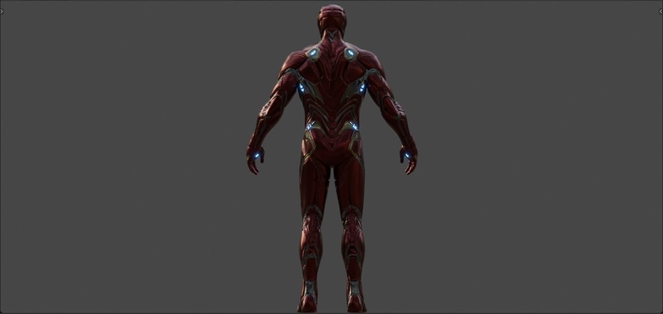 Iron Man -Tony Stark- Mark 50 from Avengers Infinity War  3D model_15