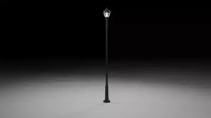 City Streetlight Decor High Poly 2