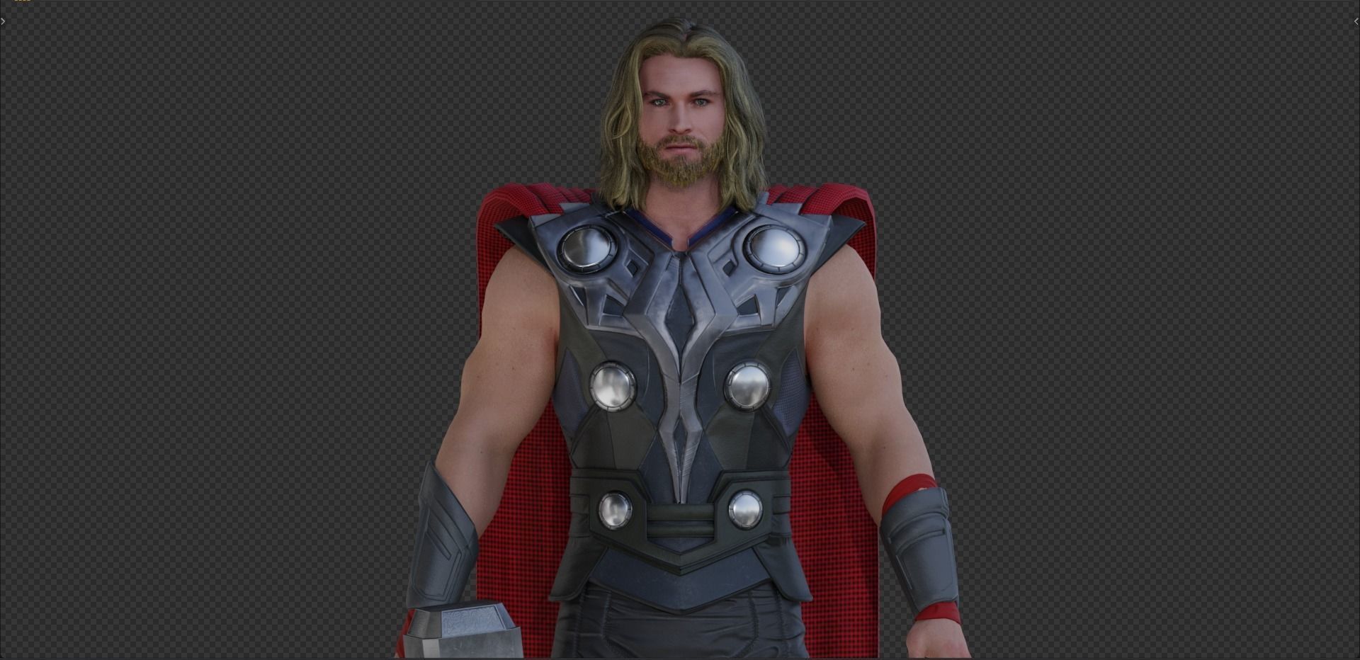 Thor Odinson from First Movie - Thor 1 - 3D model_7