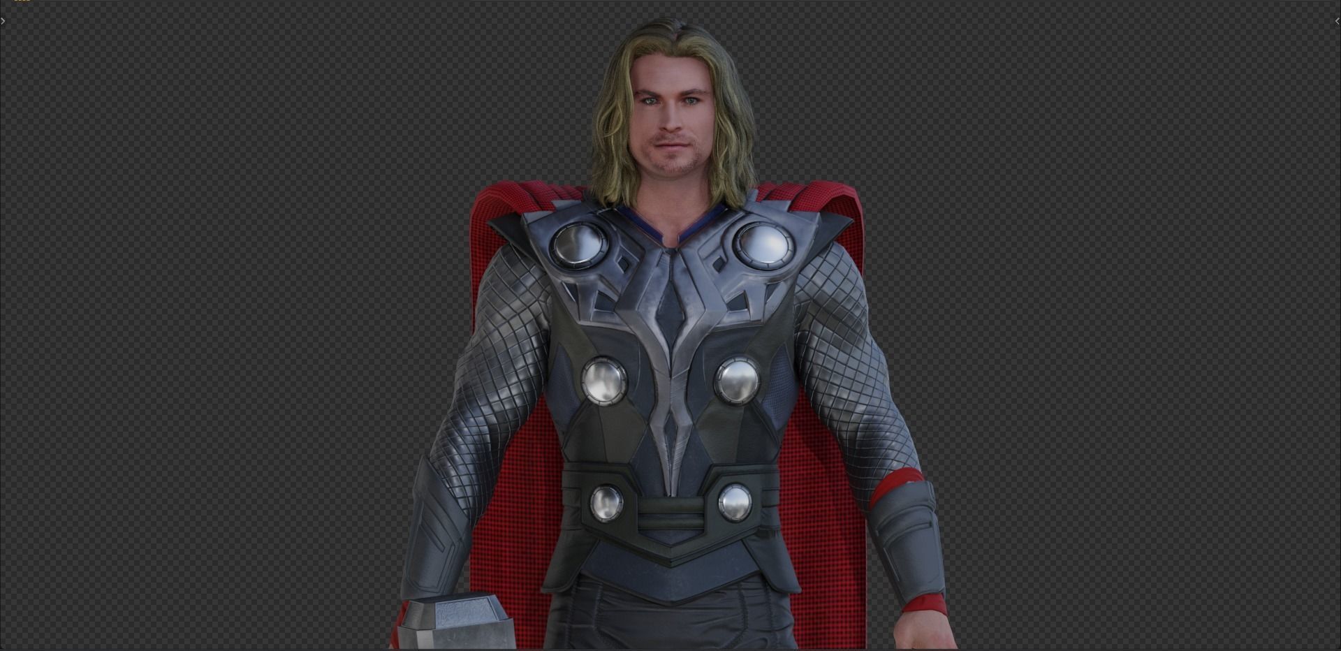 Thor Odinson from First Movie - Thor 1 - 3D model_1