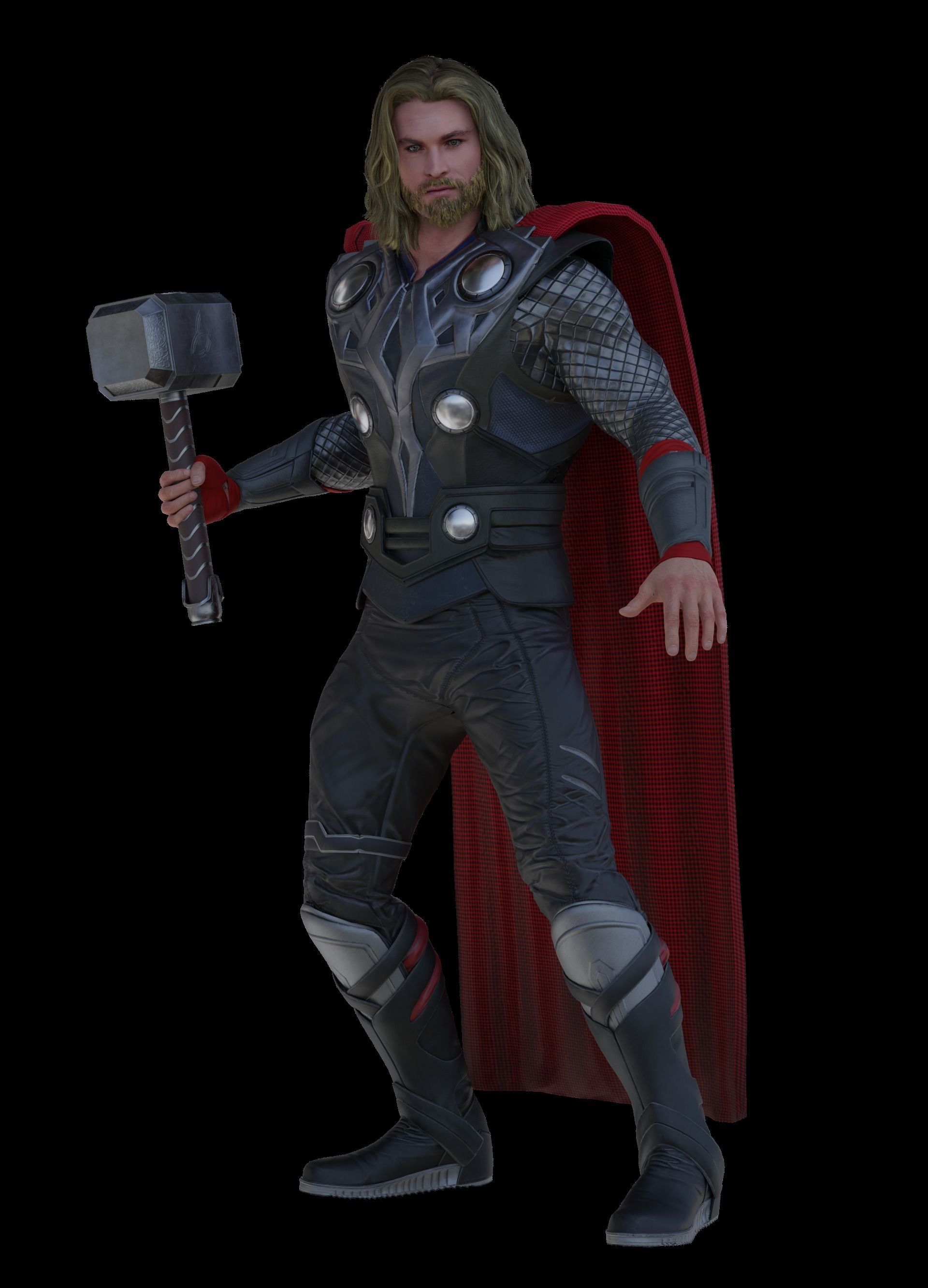 Thor Odinson from First Movie - Thor 1 - 3D model_2