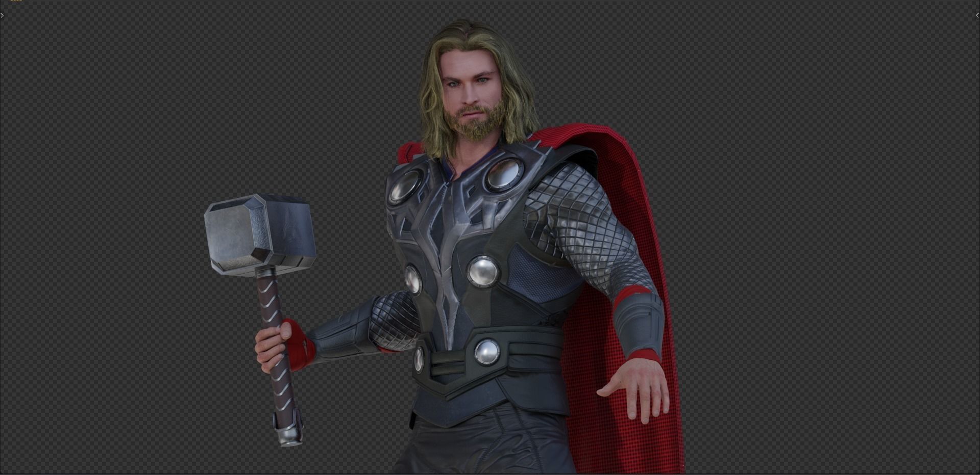 Thor Odinson from First Movie - Thor 1 - 3D model_18