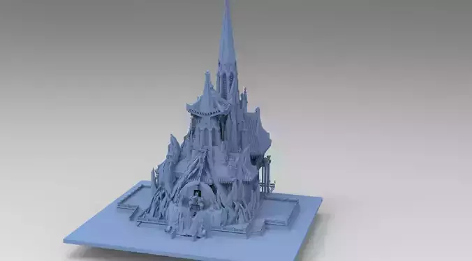 Tibetan ancient temple Tower 