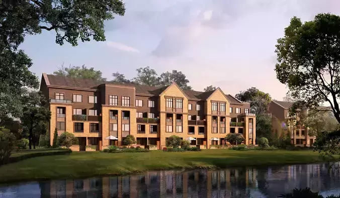 3D model of 2022 luxury fashion villa exterior 66