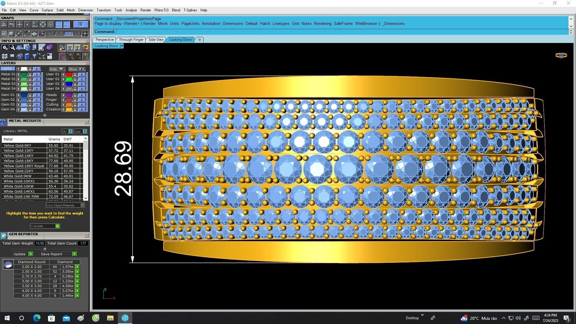 6271 Luxury Diamond Bangle 3D print model_6