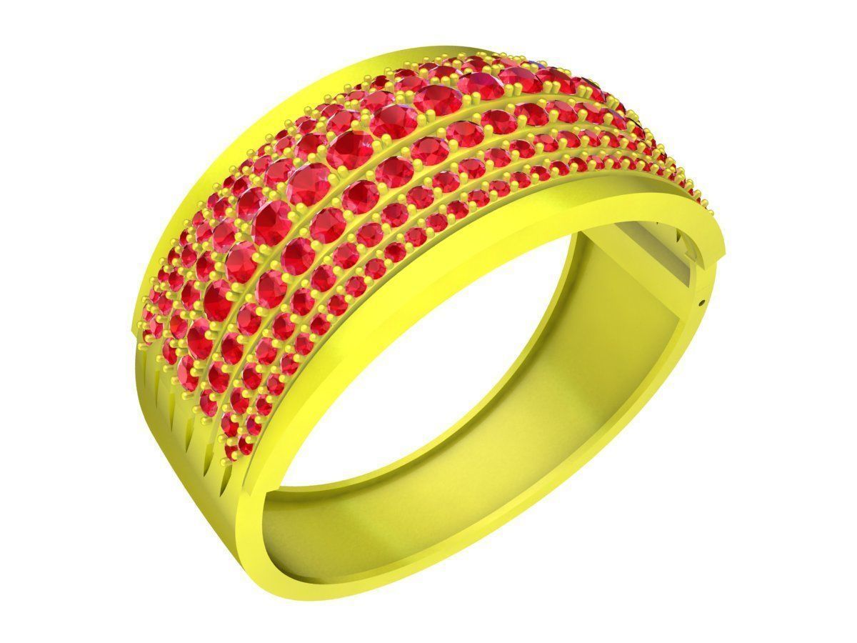 6271 Luxury Diamond Bangle 3D print model_1