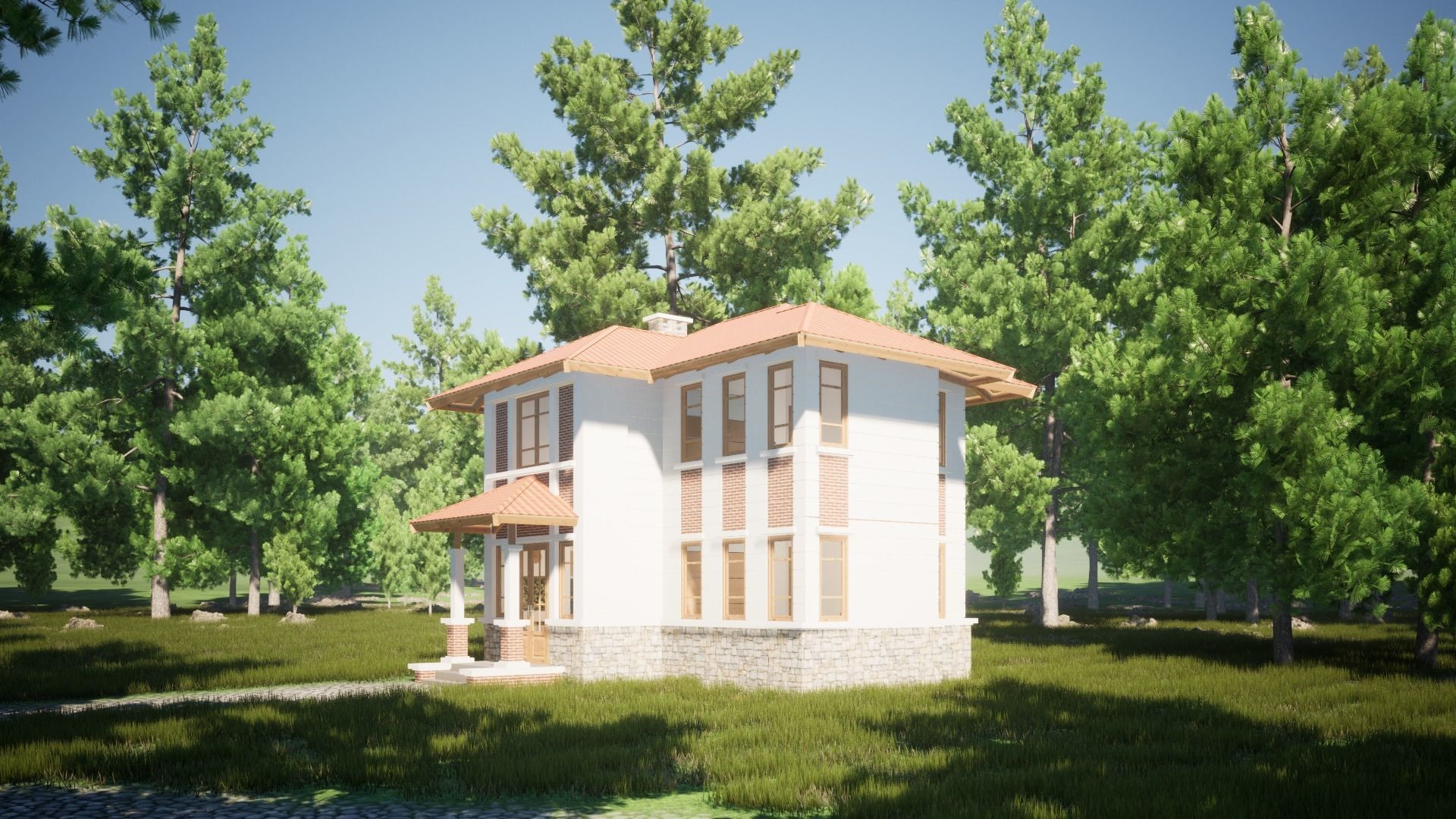 049Countryhouse2f52m2 3D model_3