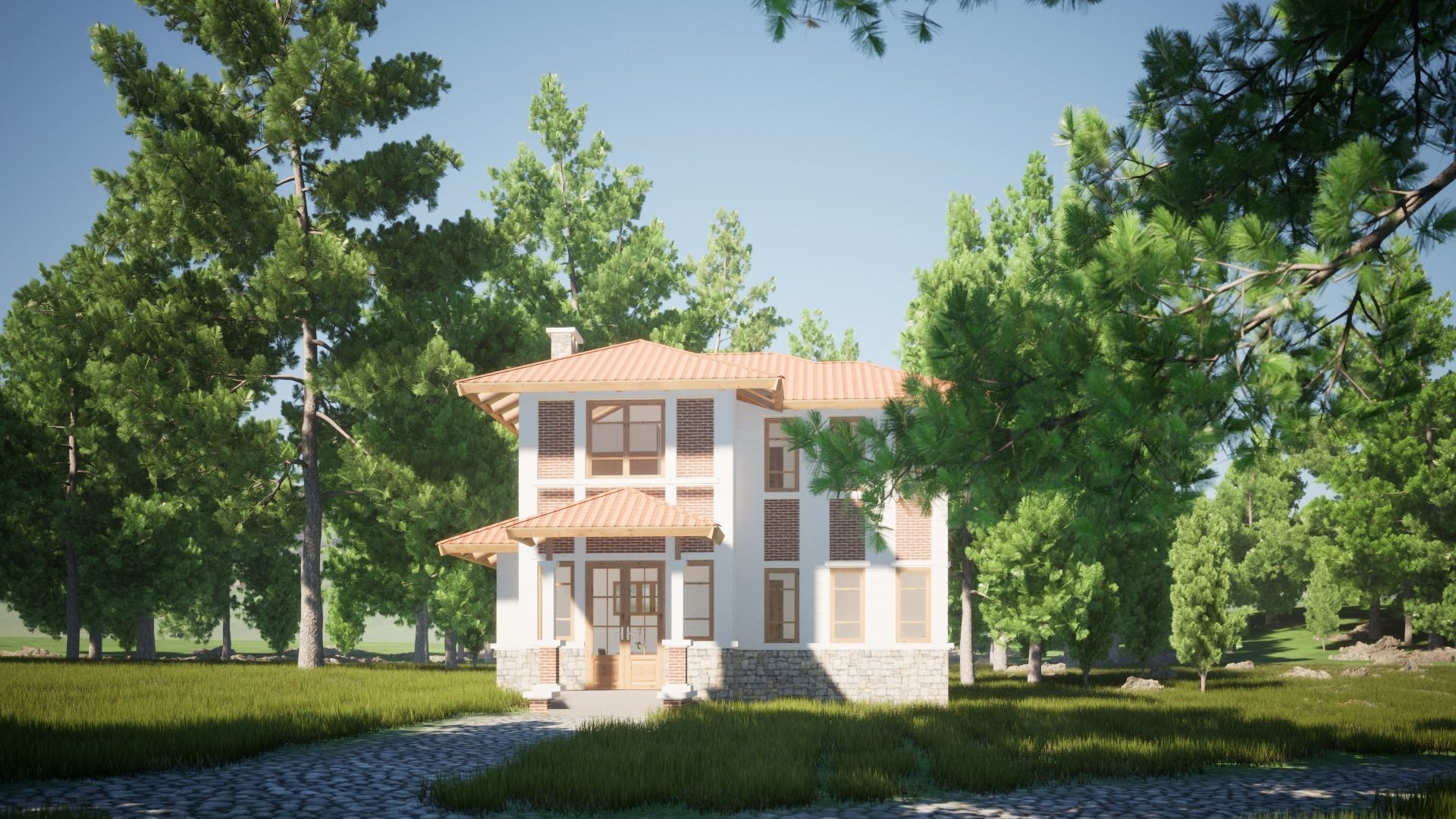 049Countryhouse2f52m2 3D model_4