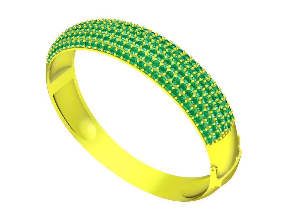6278 Asian Diamond Bangle 3D print model_1