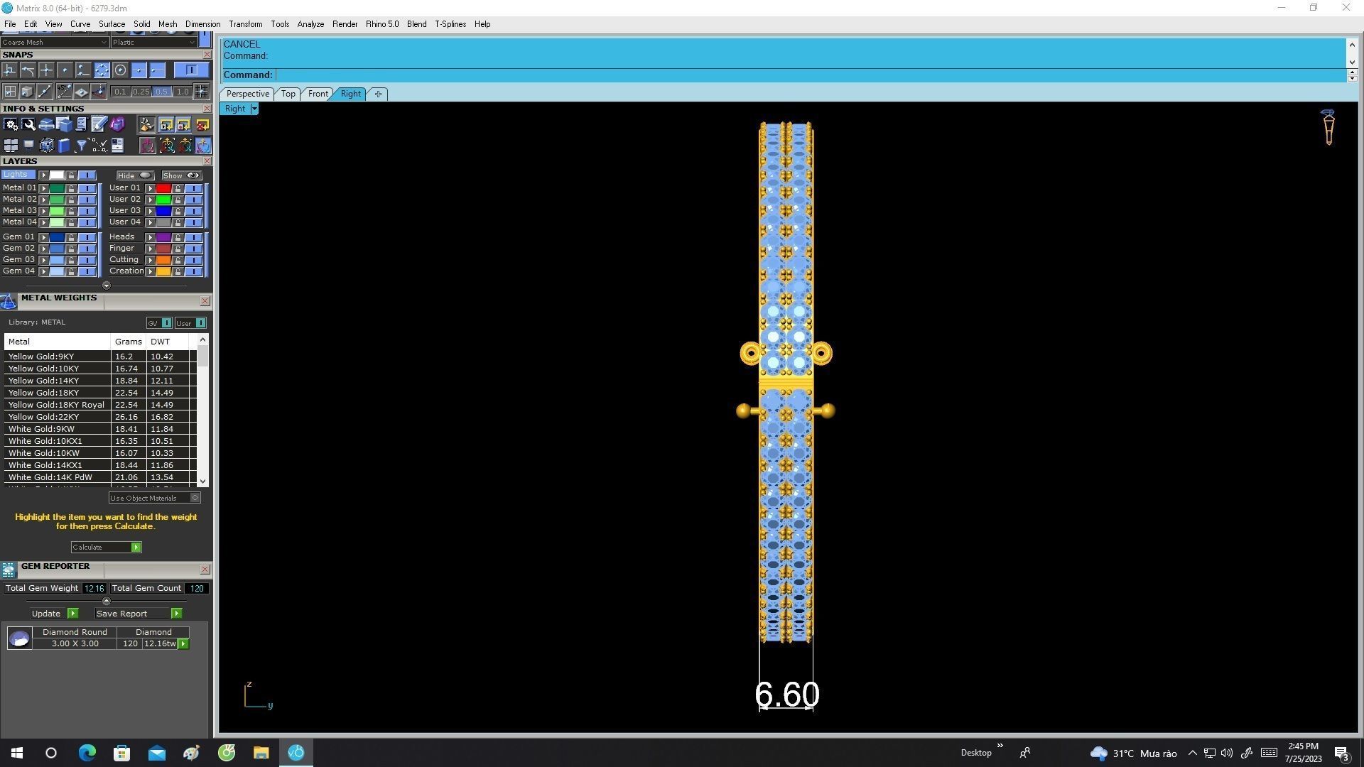 6279 luxury diamond bangle 3D print model_7