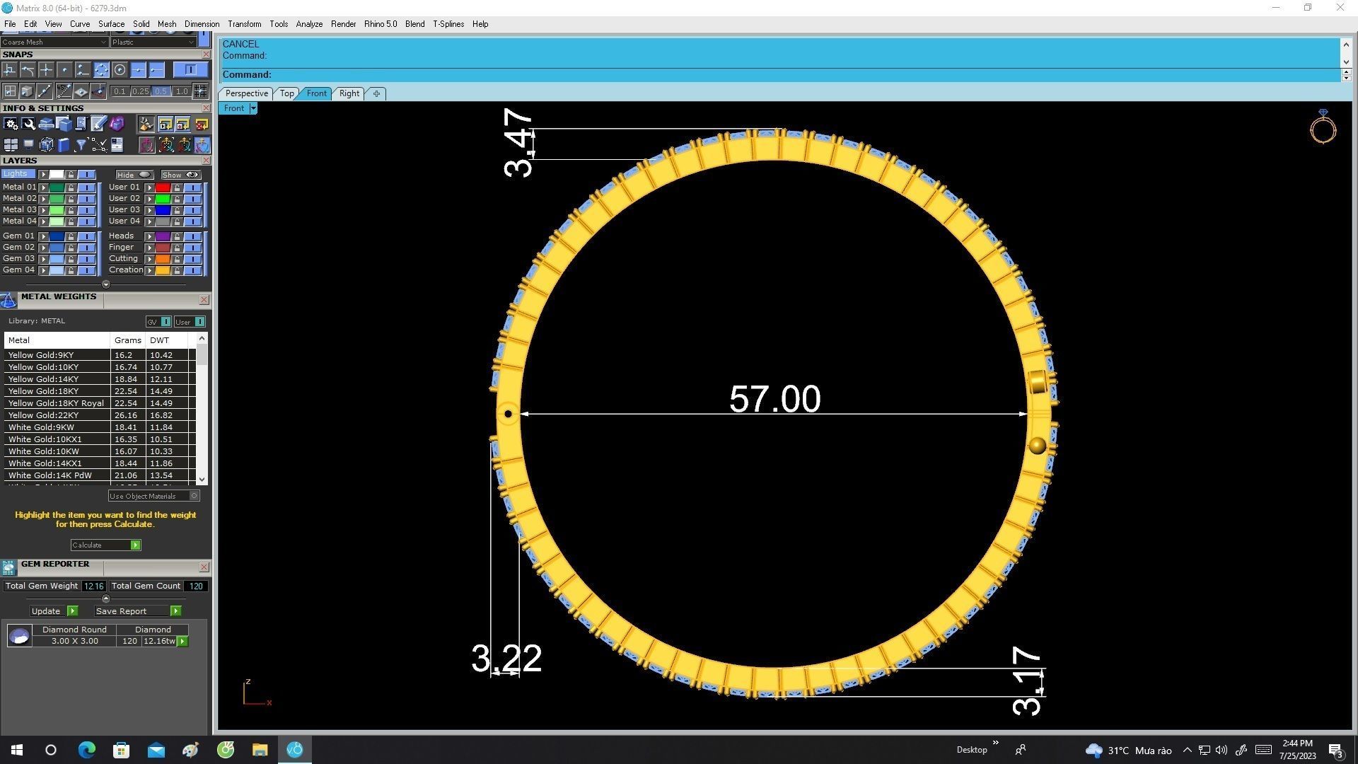 6279 luxury diamond bangle 3D print model_6