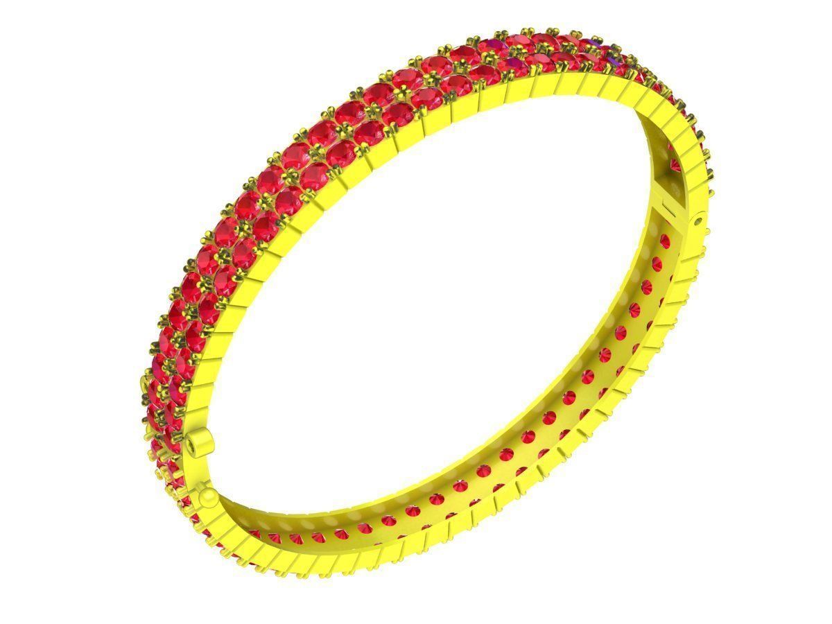 6279 luxury diamond bangle 3D print model_1