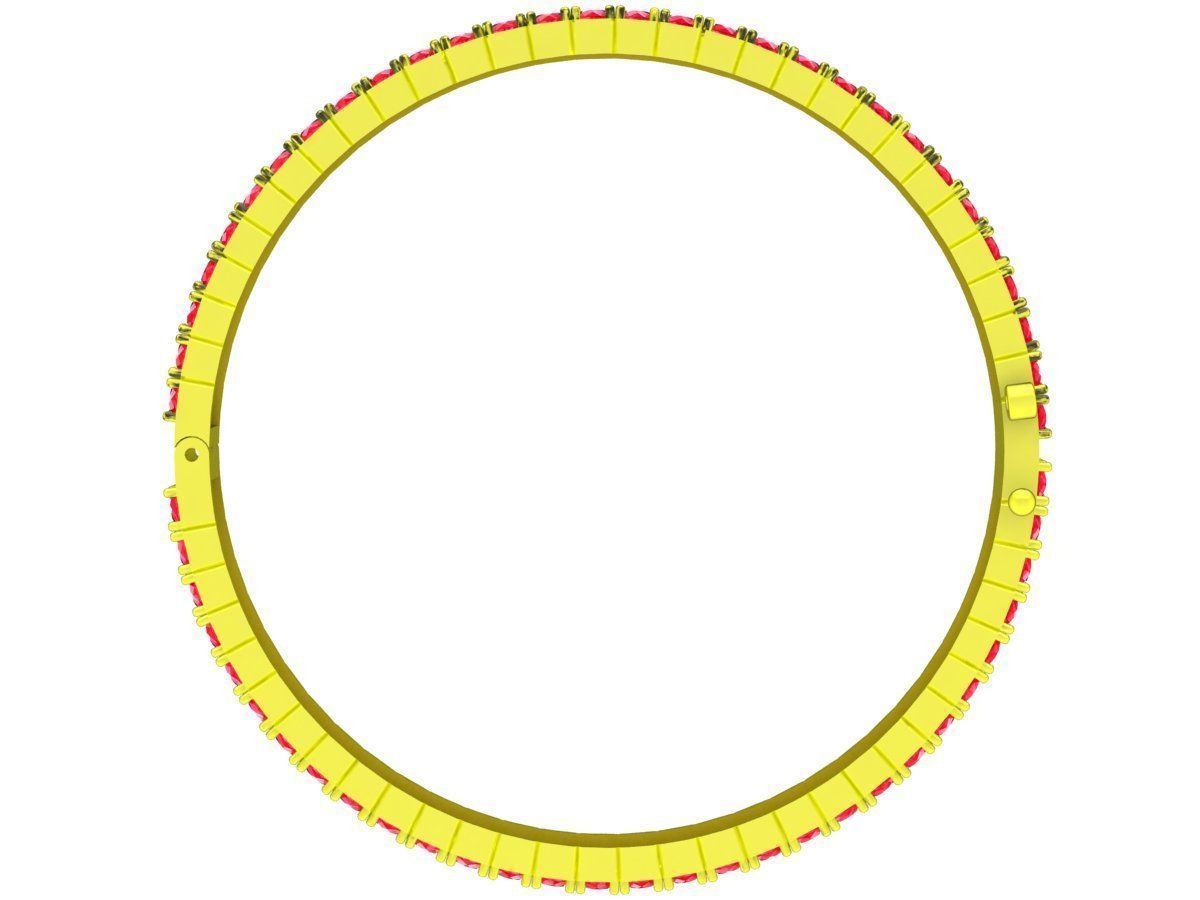 6279 luxury diamond bangle 3D print model_3