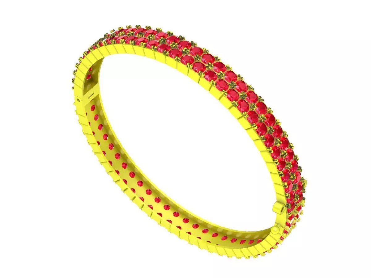 6279 luxury diamond bangle 3D print model_0