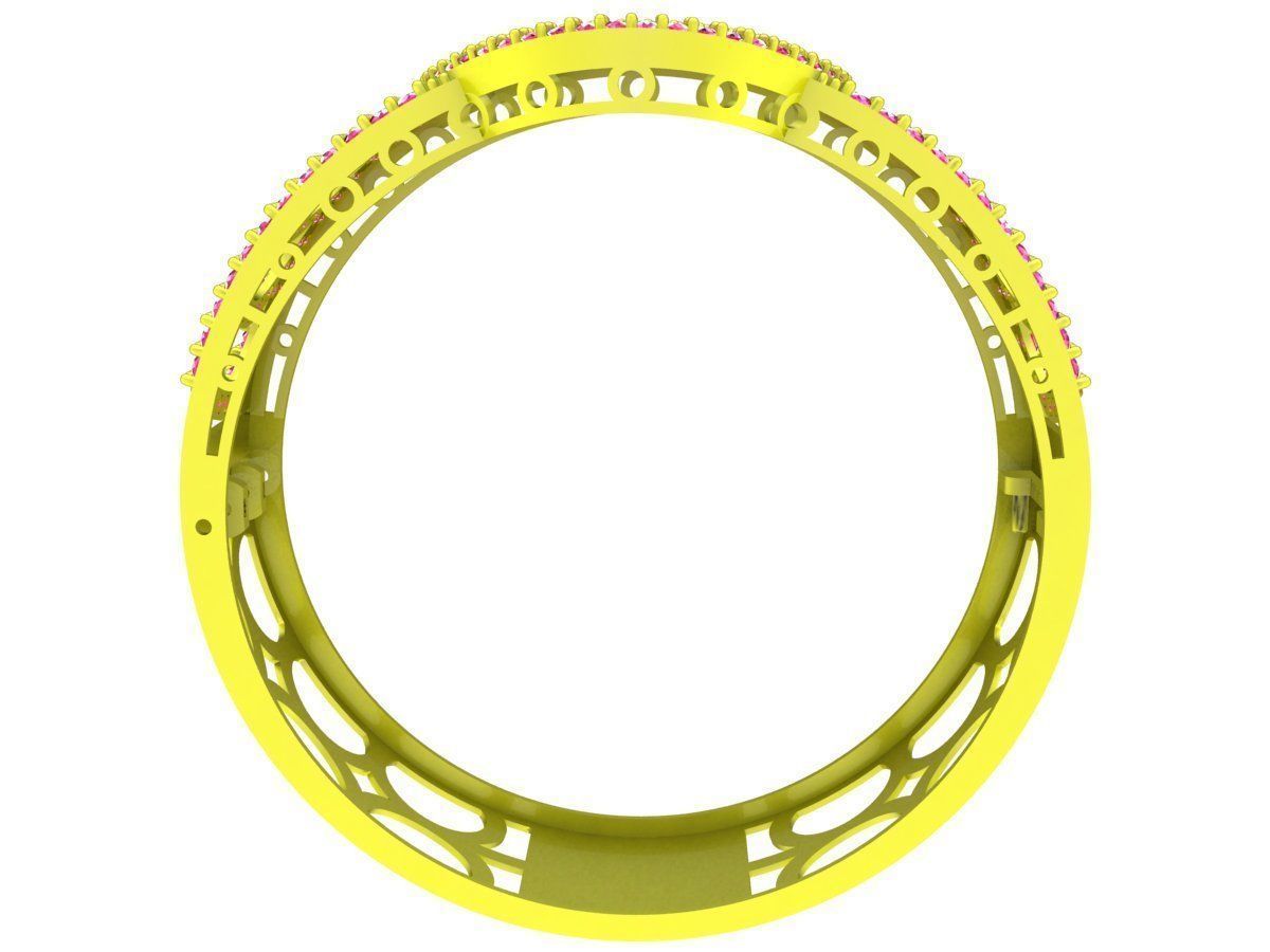 6280 Vietnamese Money Coins Diamond Bangle 3D print model_3