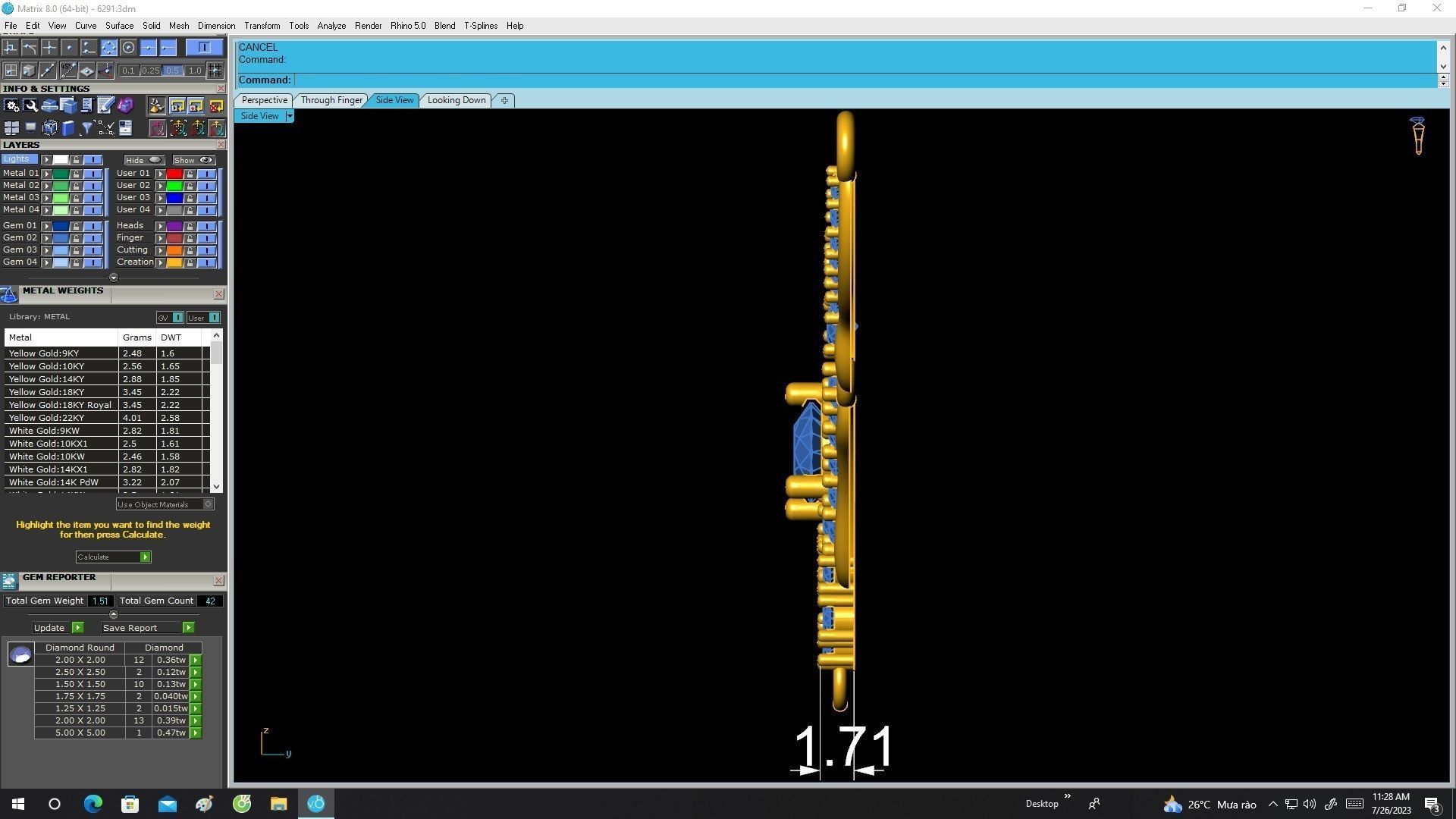 6291 Asian Fashion Diamond Necklace Pendant 3D print model_7