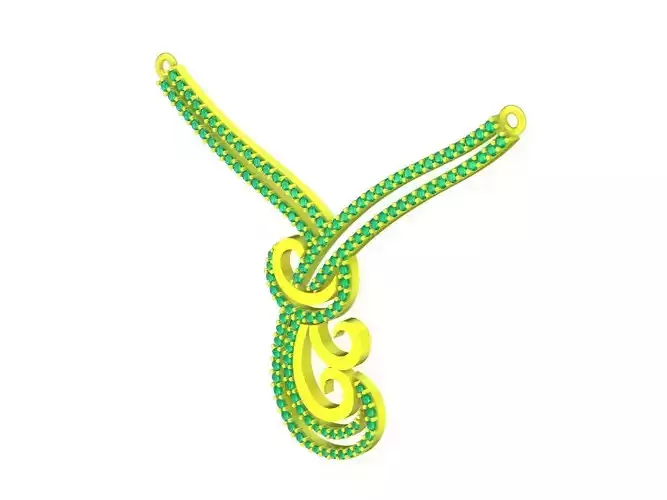 6294 Asian Diamond Necklace Pendant