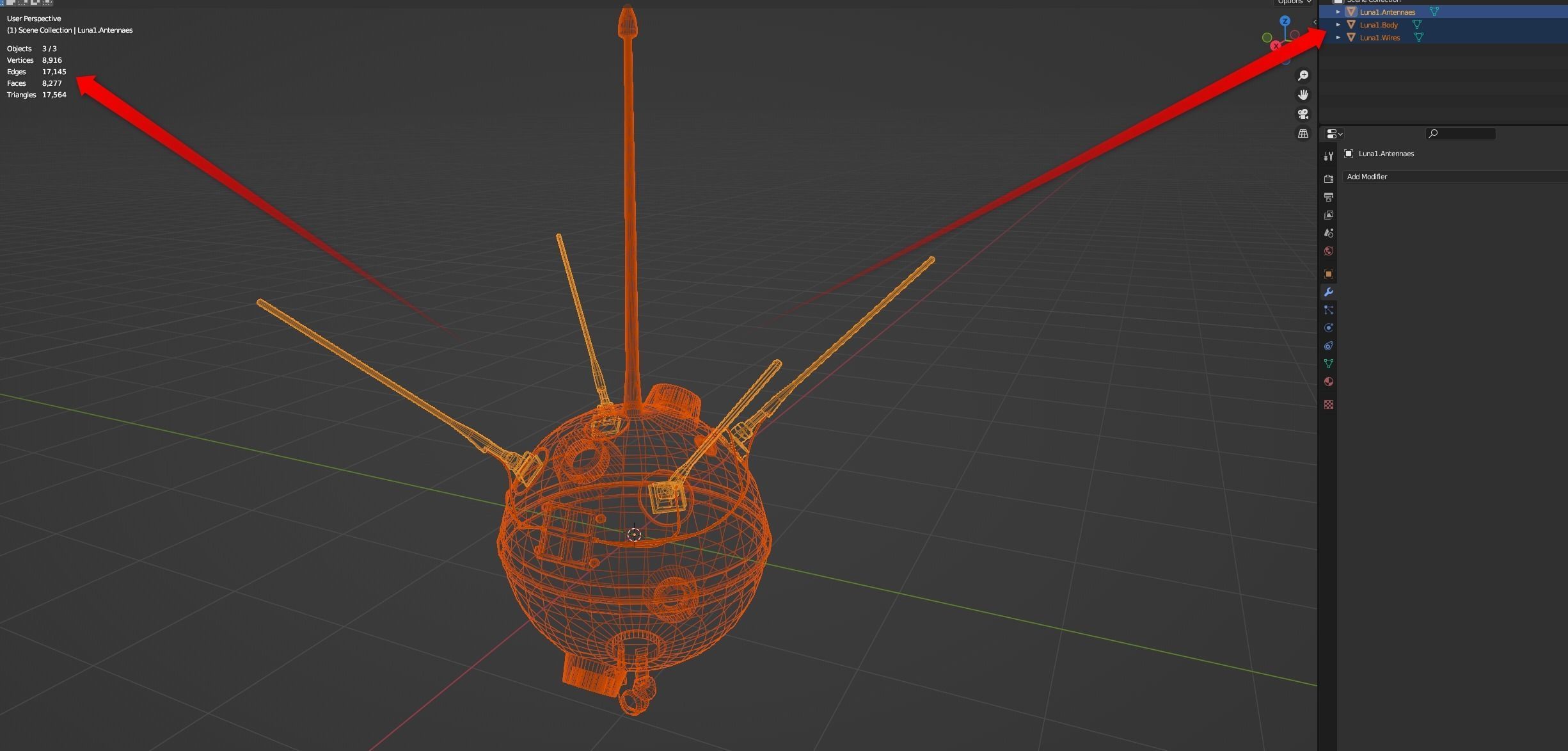 Luna 1 Spacecraft - 4k Textures Low-poly 3D model_6