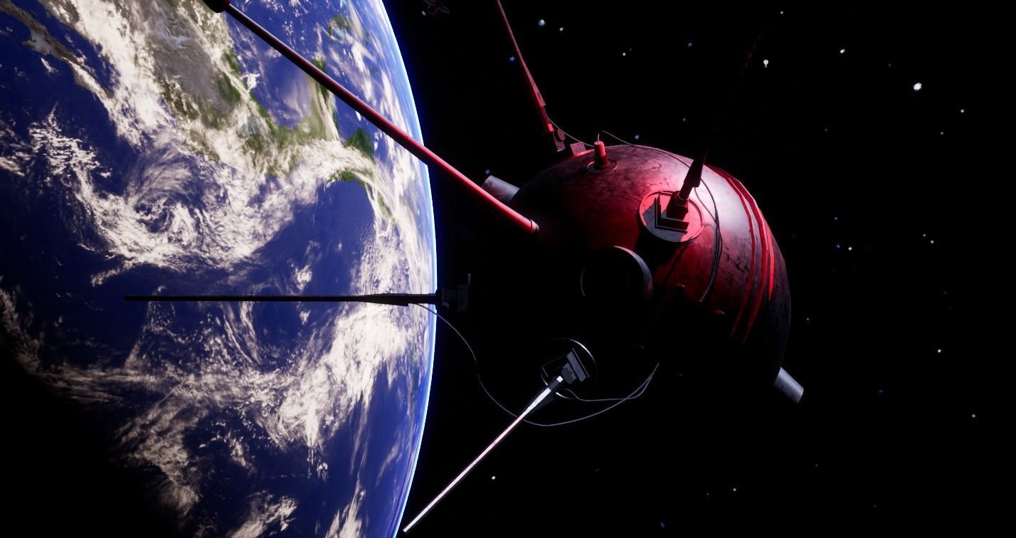 Luna 1 Spacecraft - 4k Textures Low-poly 3D model_2