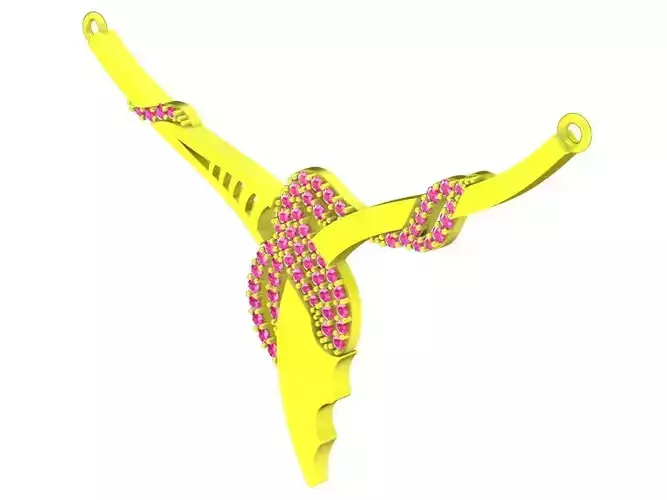 6298 Korean Diamond Necklace Pendant