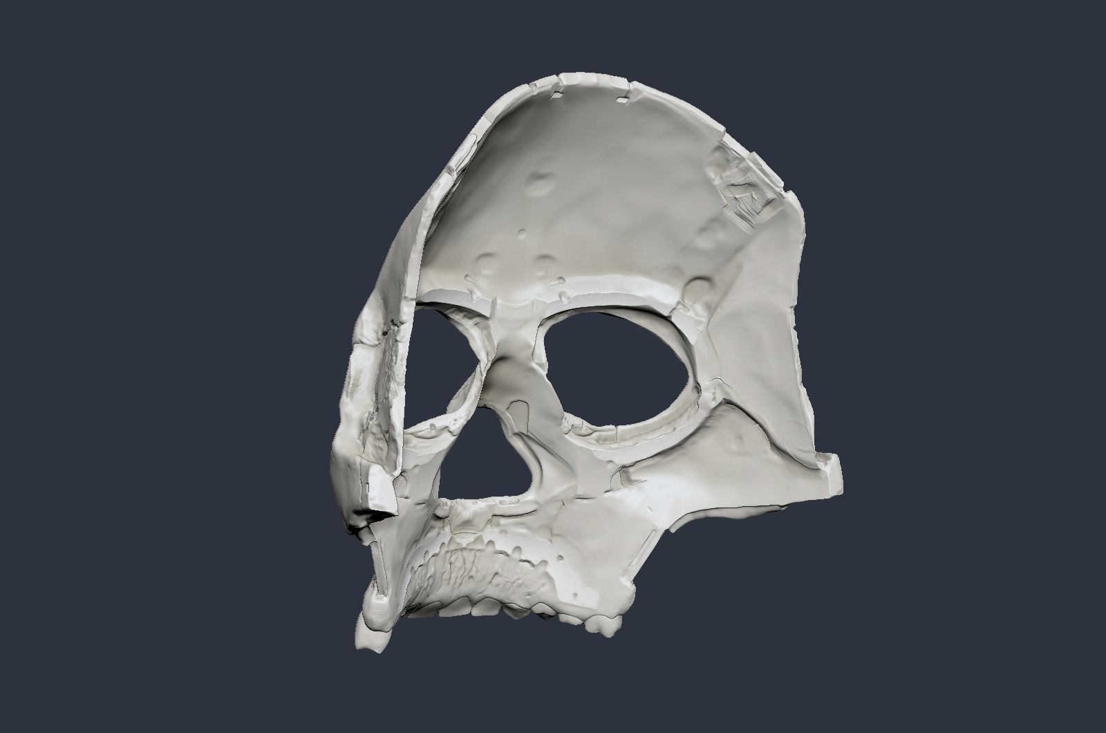 Skull ghost mecha sci-fi mask high model 3D model_20