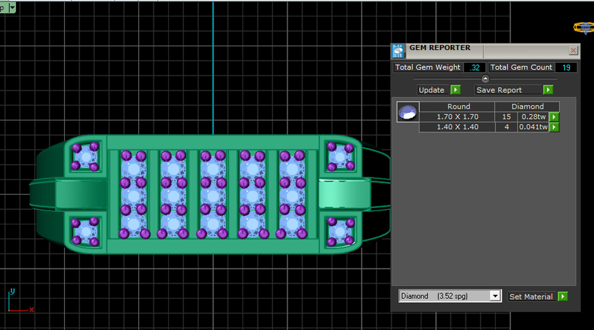 Best Men Groom Gents Diamond Ring 3D print model_6