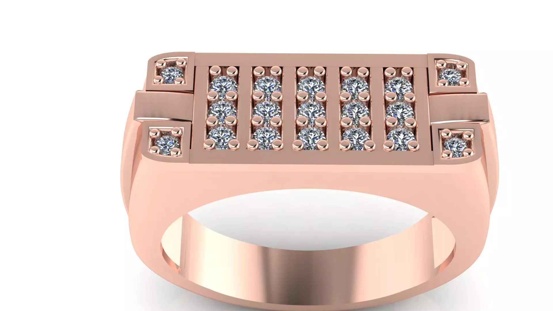 Best Men Groom Gents Diamond Ring 3D print model_0