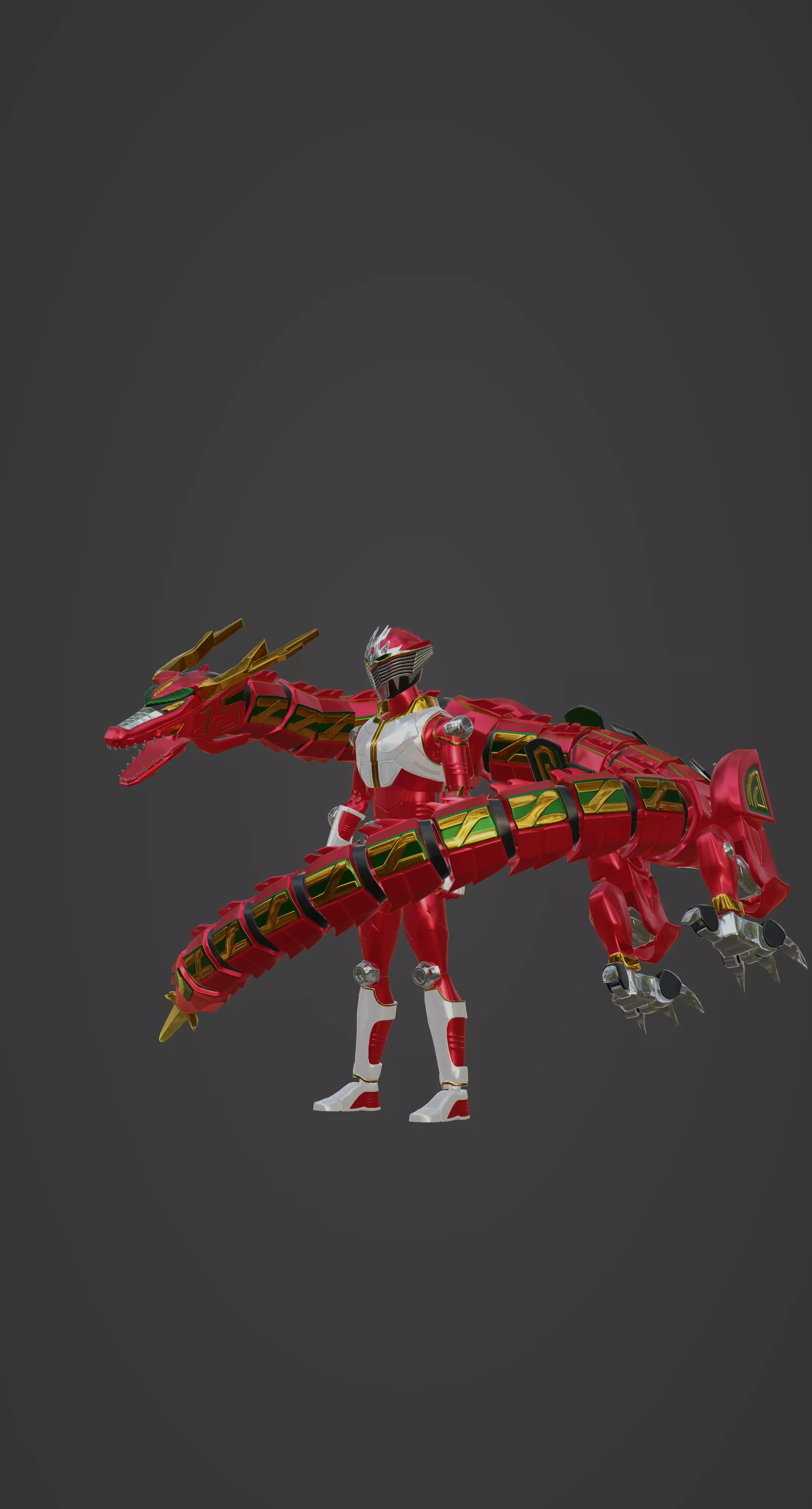 Acticulated Figure Kamen Rider Ryudai and Ryuseioh 3D print model_0