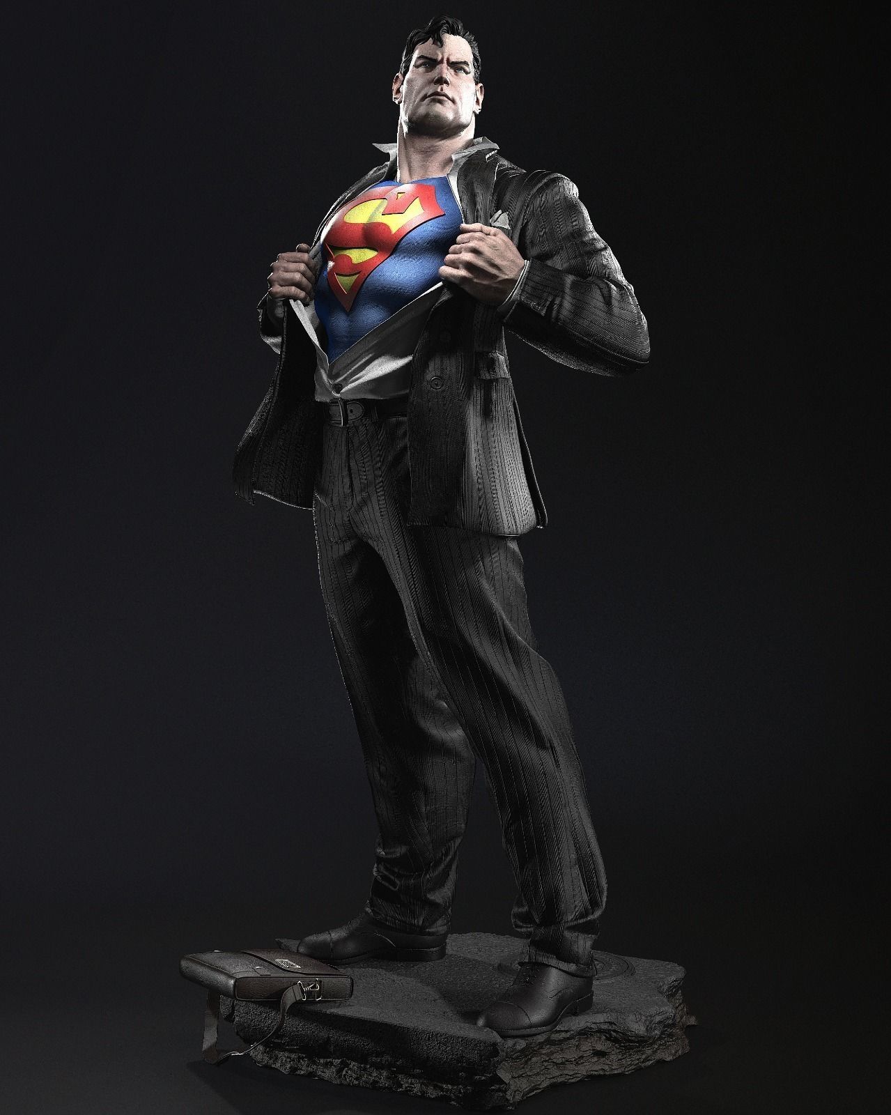 Superman 3D Print 3D print model_11
