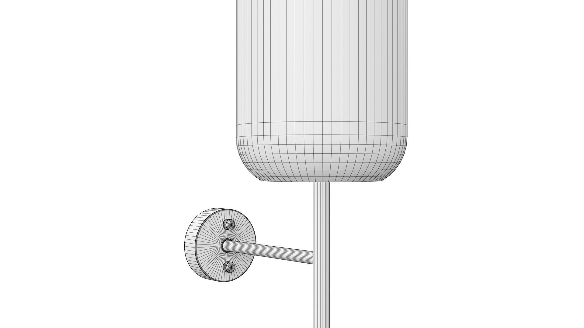 Brass Glass Wall Sconce 3D model_17