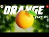 Procedural Orange Fruit with Leaf - Photoreal 3D Model 3D model_1